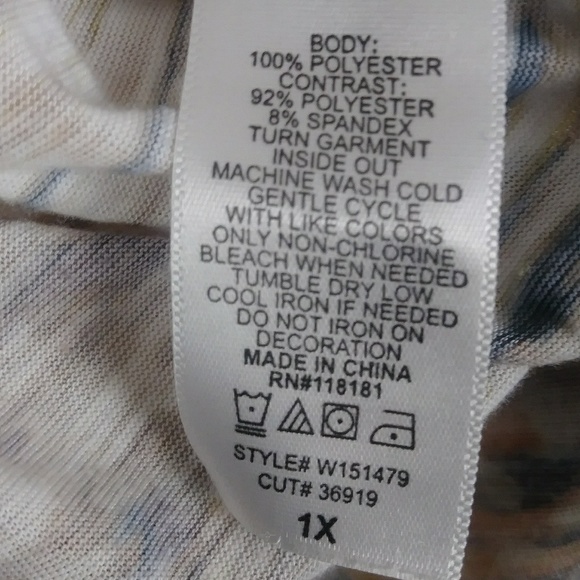 French Blue Woman 3/4 Sleeve Tunic - Picture 7 of 7